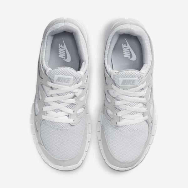 Men's Nike Free Run 2 Sneakers Grey / White / Platinum | NK148SEA