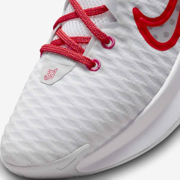 Men's Nike Giannis Immortality Basketball Shoes White / Pink / Platinum / Red | NK246VZQ