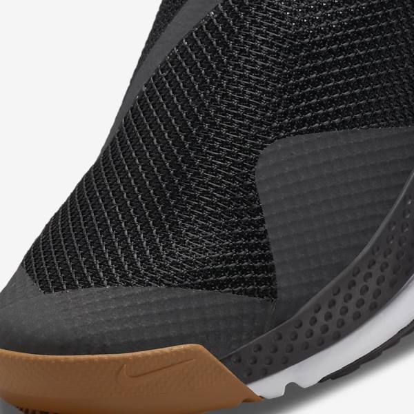 Men's Nike Go FlyEase Sneakers Black / Dark Grey / Gold / White | NK021OWV