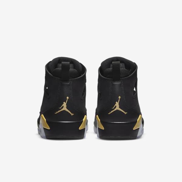 Men's Nike Jordan Flight Club 91 Sneakers Black / Metal Gold | NK145YSL