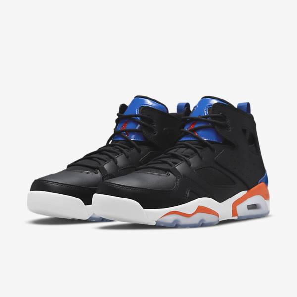 Men's Nike Jordan Flight Club 91 Sneakers Black / Royal / White / Orange | NK548BMR