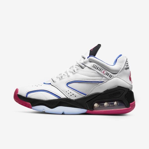 Men\'s Nike Jordan Point Lane Jordan Shoes White / Blue / Black / Pink | NK472NYM