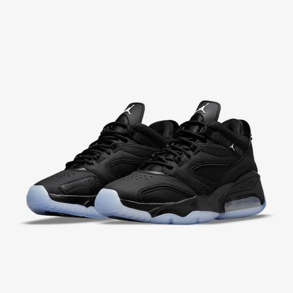 Men's Nike Jordan Point Lane Sneakers Black / White | NK823WIC