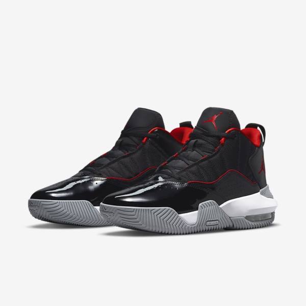 Men's Nike Jordan Stay Loyal Sneakers Black / White / Grey / Red | NK985QZY