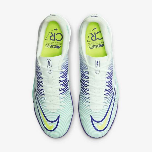 Men's Nike Mercurial Dream Speed Vapor 14 Academy TF Turf Football Shoes Green / Purple / Green | NK906ETG