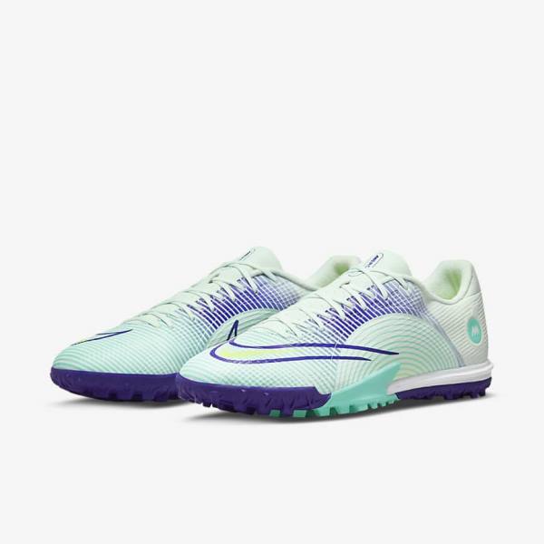 Men's Nike Mercurial Dream Speed Vapor 14 Academy TF Turf Football Shoes Green / Purple / Green | NK906ETG