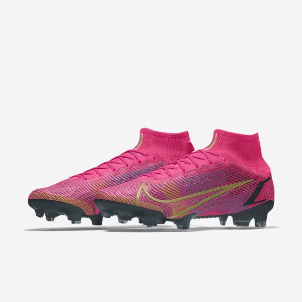 Men's Nike Mercurial Superfly 8 Elite By You Custom Football Shoes Multicolor | NK987IMR