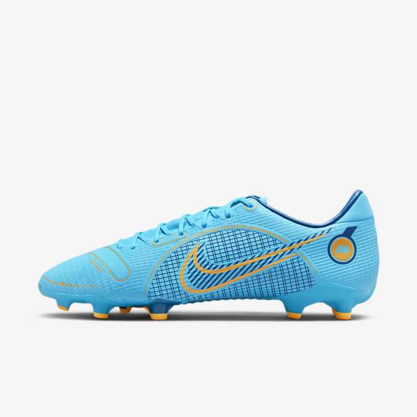 Men\'s Nike Mercurial Vapor 14 Academy MG Multi-Ground Football Shoes Blue / Orange | NK612DFI