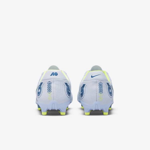 Men's Nike Mercurial Vapor 14 Academy MG Multi-Ground Football Shoes Grey / Light Blue / Blue | NK764TPV