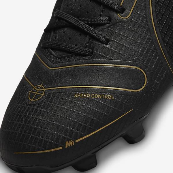 Men's Nike Mercurial Vapor 14 Academy MG Multi-Ground Football Shoes Black / Metal Silver / Grey / Metal Gold | NK937HQB