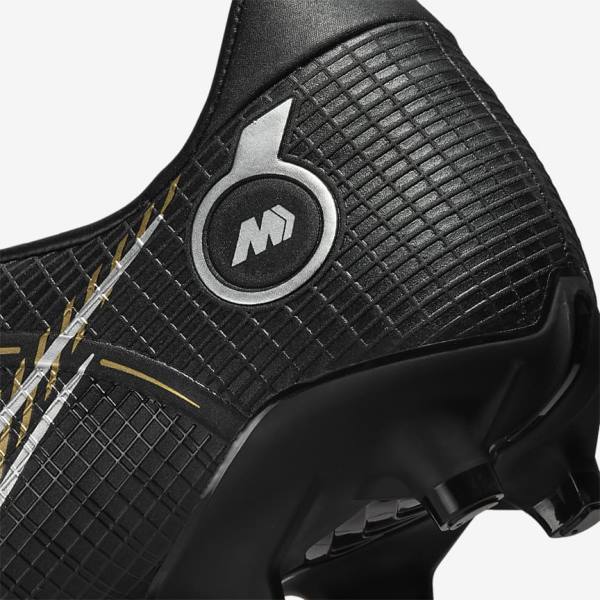 Men's Nike Mercurial Vapor 14 Academy MG Multi-Ground Football Shoes Black / Metal Silver / Grey / Metal Gold | NK937HQB