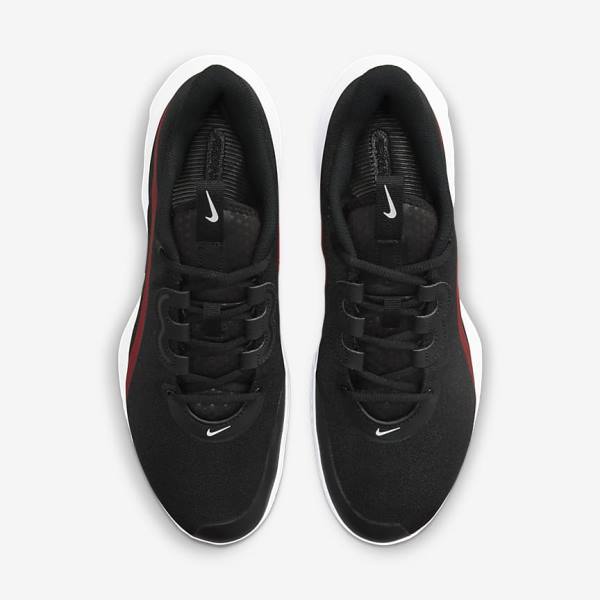 Men's Nike NikeCourt Air Max Volley Hard Court Tennis Shoes Black / Red / White | NK689JBS