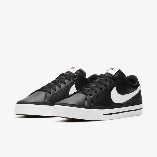 Men's Nike NikeCourt Legacy Sneakers Black / Light Brown / White | NK472GWV