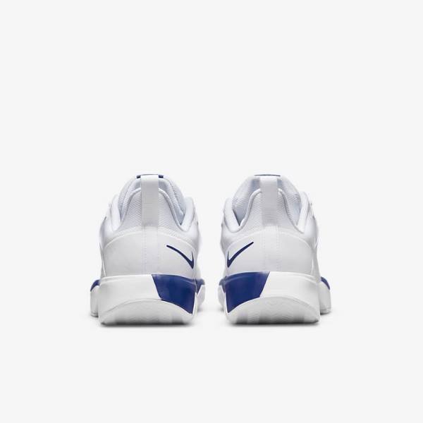 Men's Nike NikeCourt Vapor Lite Clay Court Tennis Shoes White / Royal Blue | NK901QBA