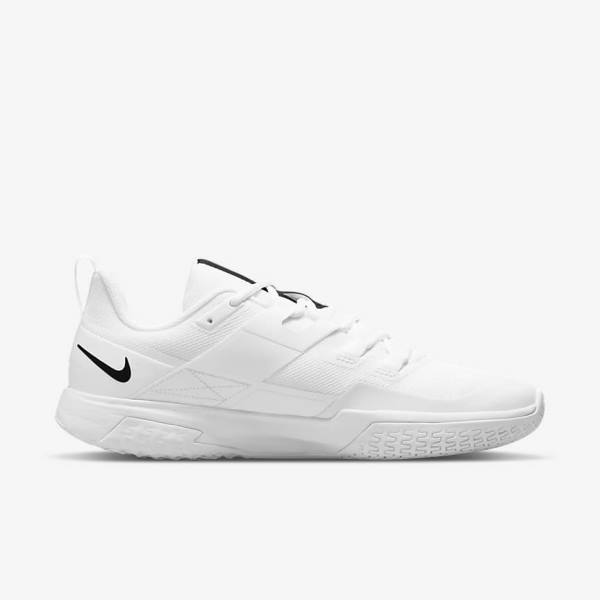 Men's Nike NikeCourt Vapor Lite Hard Court Tennis Shoes White / Black | NK586RAG