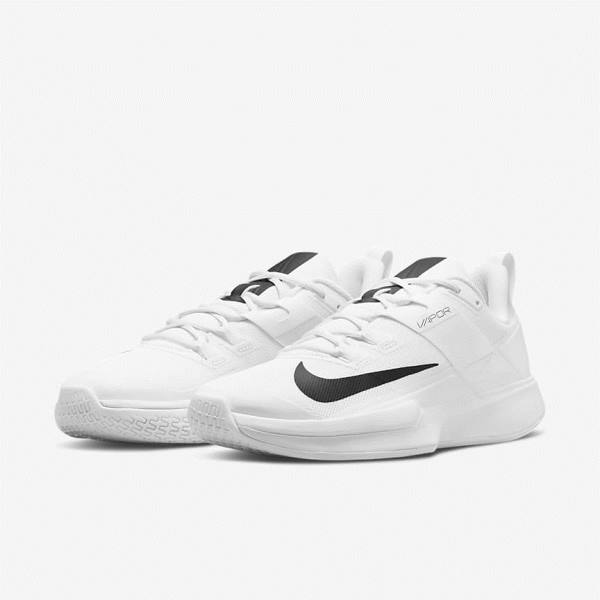 Men's Nike NikeCourt Vapor Lite Hard Court Tennis Shoes White / Black | NK586RAG