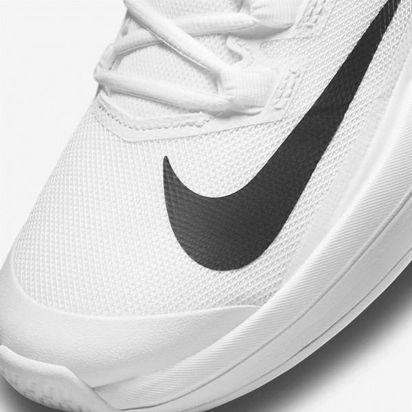 Men's Nike NikeCourt Vapor Lite Hard Court Tennis Shoes White / Black | NK586RAG