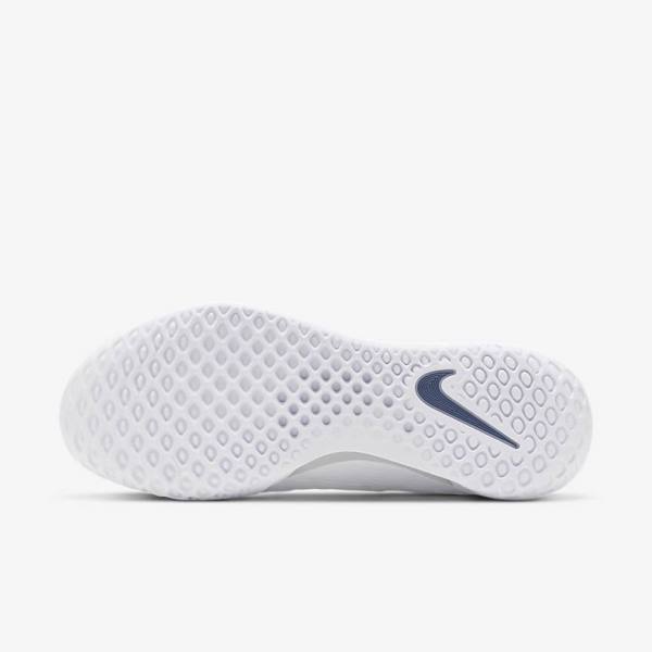 Men's Nike NikeCourt Zoom NXT Hard Court Tennis Shoes White / Grey / Navy | NK307LIG