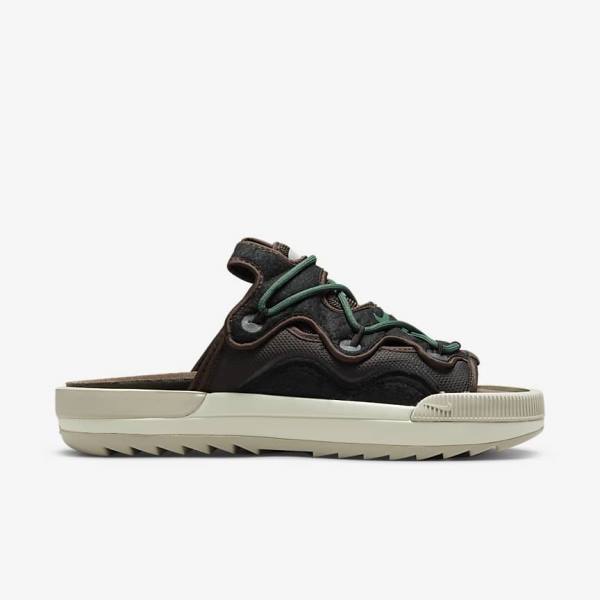 Men's Nike Offline 2.0 Mules Sneakers Brown / Green / Light Beige | NK180IMO