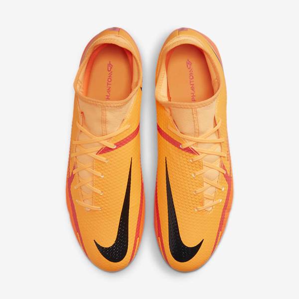 Men's Nike Phantom GT2 Academy Dynamic Fit MG Multi-Ground Football Shoes Orange / Light Red / Black | NK128PDW