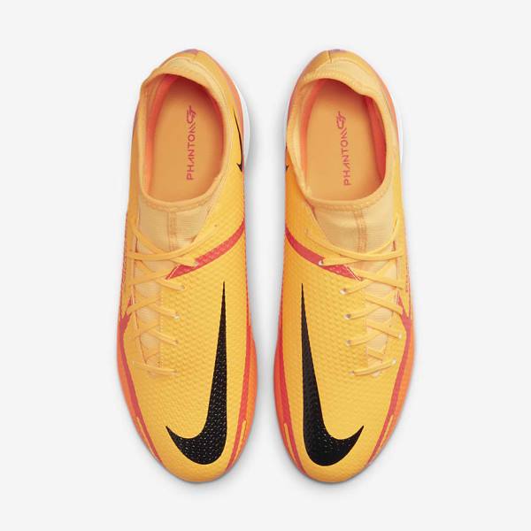 Men's Nike Phantom GT2 Academy Dynamic Fit IC Indoor Court Football Shoes Orange / Light Red / Black | NK705ZJO