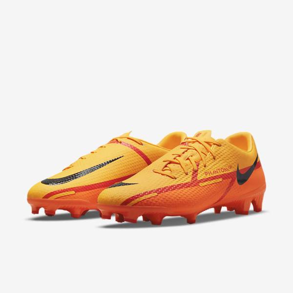 Men's Nike Phantom GT2 Academy MG Multi-Ground Football Shoes Orange / Light Red / Black | NK859XSP