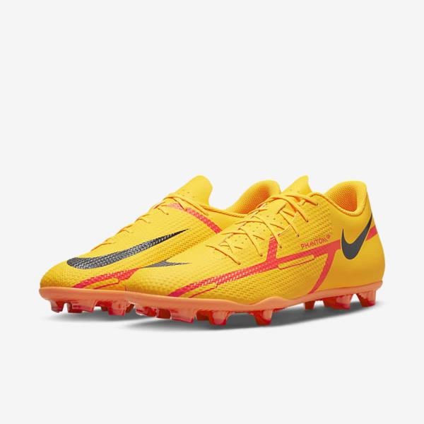 Men's Nike Phantom GT2 Club MG Multi-Ground Football Shoes Orange / Light Red / Black | NK893KTZ