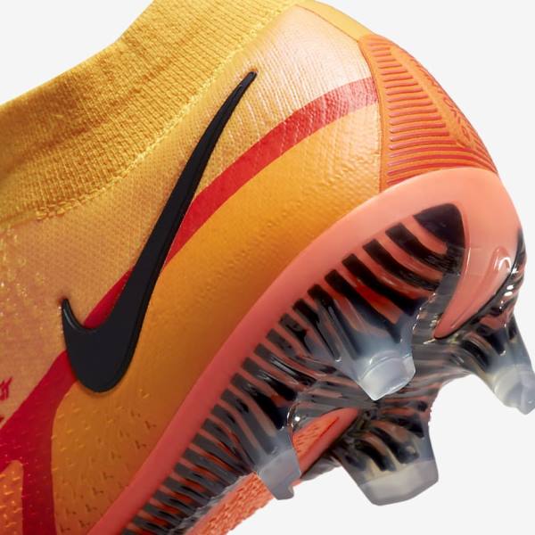 Men's Nike Phantom GT2 Dynamic Fit Elite FG Firm-Ground Football Shoes Orange / Light Red / Black | NK481GRX