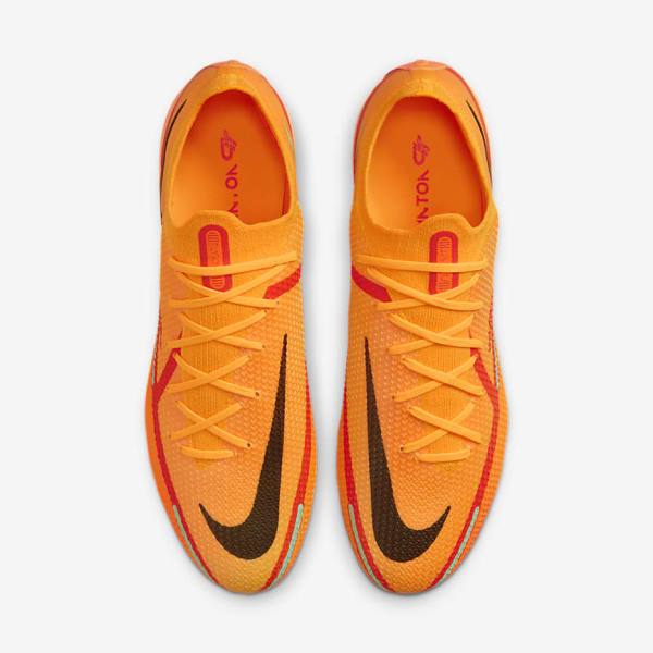 Men's Nike Phantom GT2 Elite FG Firm-Ground Football Shoes Orange / Light Red / Black | NK690KOT