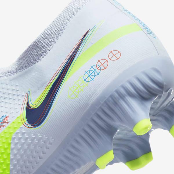 Men's Nike Phantom GT2 Pro FG Firm-Ground Football Shoes Grey / Light Blue | NK870FZB