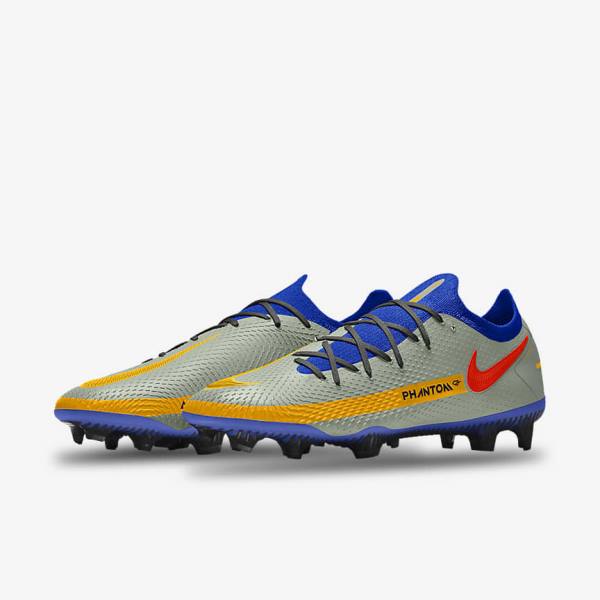 Men's Nike Phantom GT Elite By You Custom Firm Ground Football Shoes Multicolor | NK592FGA