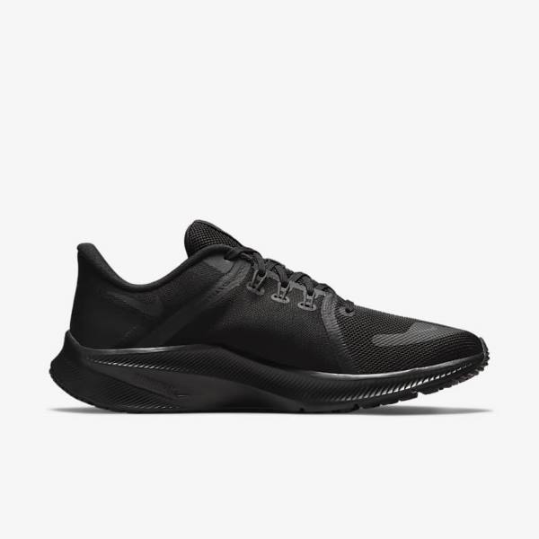 Men's Nike Quest 4 Road Running Shoes Black / Dark Grey | NK073FLX