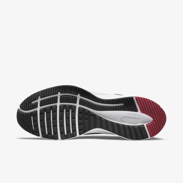 Men's Nike Quest 4 Road Running Shoes Black / White / Dark Grey / Red | NK309SJY