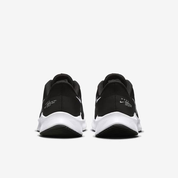 Men's Nike Quest 4 Road Running Shoes Black / Dark Grey / White | NK618EVC