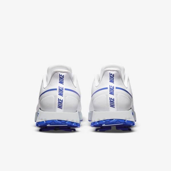 Men's Nike React Infinity Pro Golf Shoes White / Platinum / Blue | NK308NRH