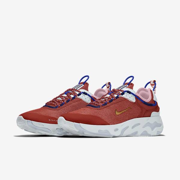 Men's Nike React Live By You Custom Sneakers Multicolor | NK905ZVG