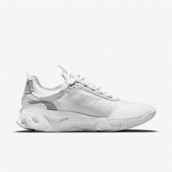 Men's Nike React Live Sneakers White / Platinum / White | NK137XOA