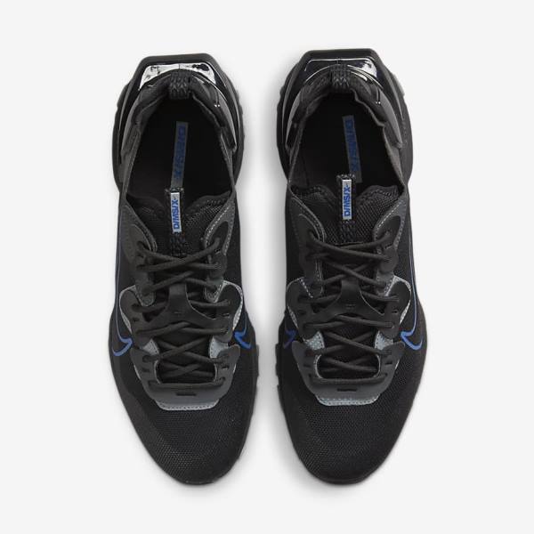 Men's Nike React Vision Sneakers Black / Dark Grey / Royal | NK261LID