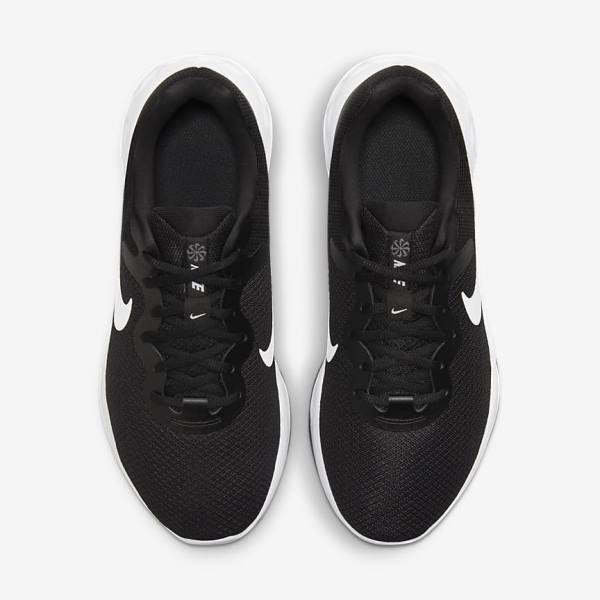 Men's Nike Revolution 6 (Extra Wide) Running Shoes Black / Grey / White | NK635ZTY