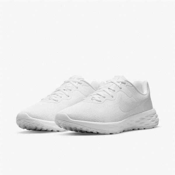 Men's Nike Revolution 6 Next Nature Road Running Shoes White | NK052NDK