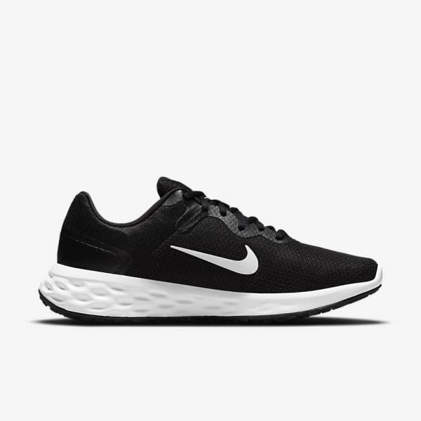 Men's Nike Revolution 6 Next Nature Road Running Shoes Black / Grey / White | NK926REA