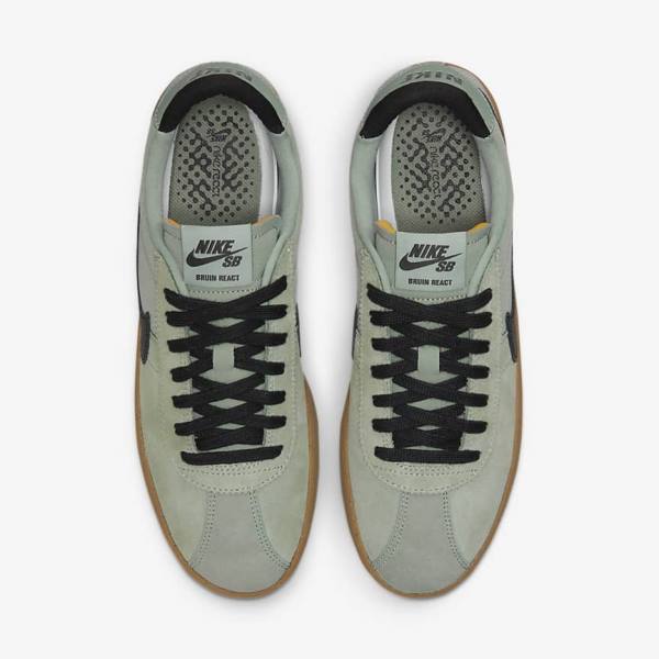 Men's Nike SB Bruin React Skate Shoes Light Brown / Black | NK079HIC