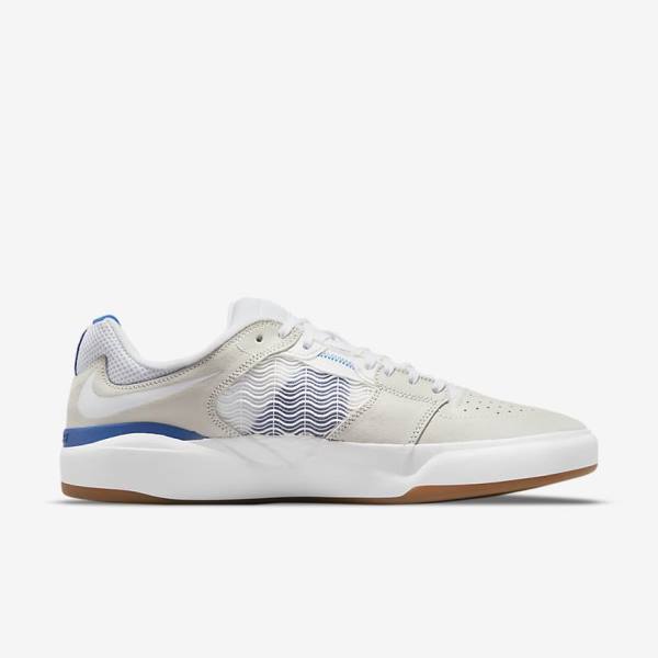 Men's Nike SB Ishod Wair Skate Shoes White / Royal / White | NK601LXE