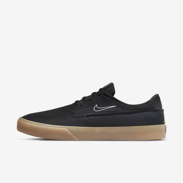 Men\'s Nike SB Shane Skate Shoes Black | NK163UKS