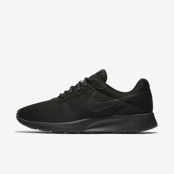 Men\'s Nike Tanjun Sneakers Black / Dark Grey | NK879WSF