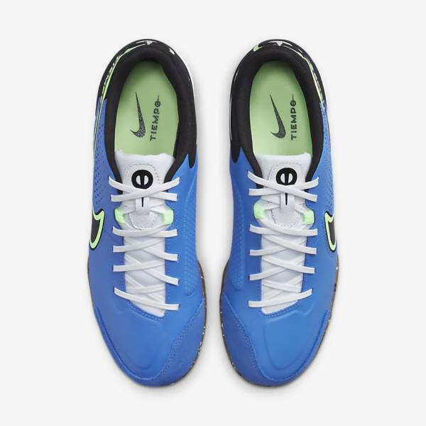 Men's Nike Tiempo Legend 9 Academy IC Indoor-Court Football Shoes Light Blue / Light Green / Brown / Black | NK820MIN