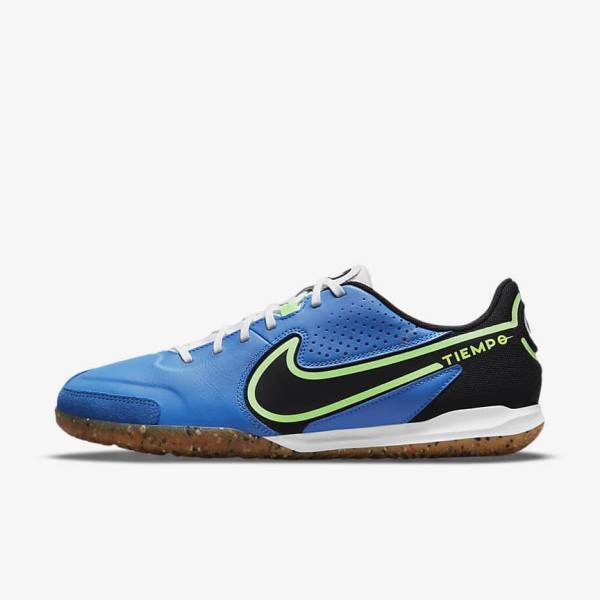 Men\'s Nike Tiempo Legend 9 Academy IC Indoor-Court Football Shoes Light Blue / Light Green / Brown / Black | NK820MIN