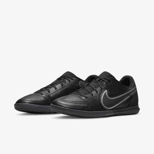 Men's Nike Tiempo Legend 9 Club IC Indoor-Court Football Shoes Black / Dark Grey | NK806QIS