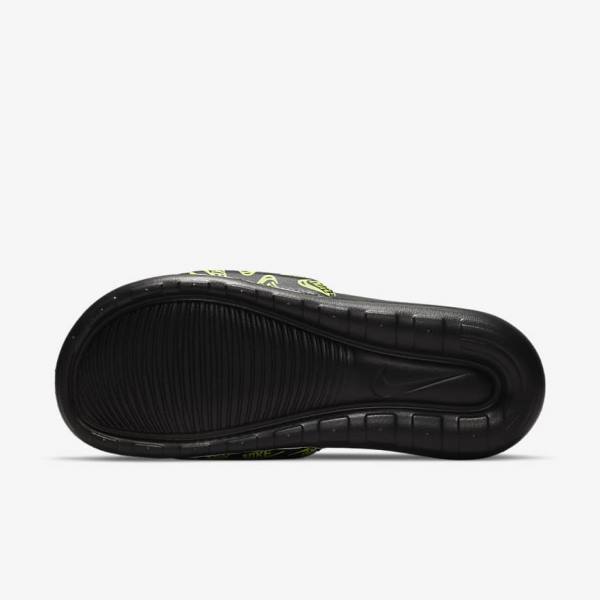 Men's Nike Victori One Printed Slides Black | NK815JXF