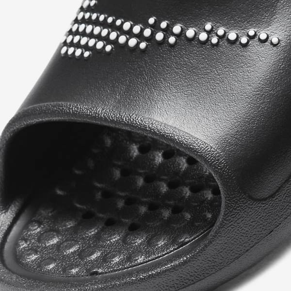 Men's Nike Victori One Shower Slides Black / White | NK627HYA